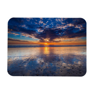 Imán Paisaje marino dramático, puesta de sol, CA