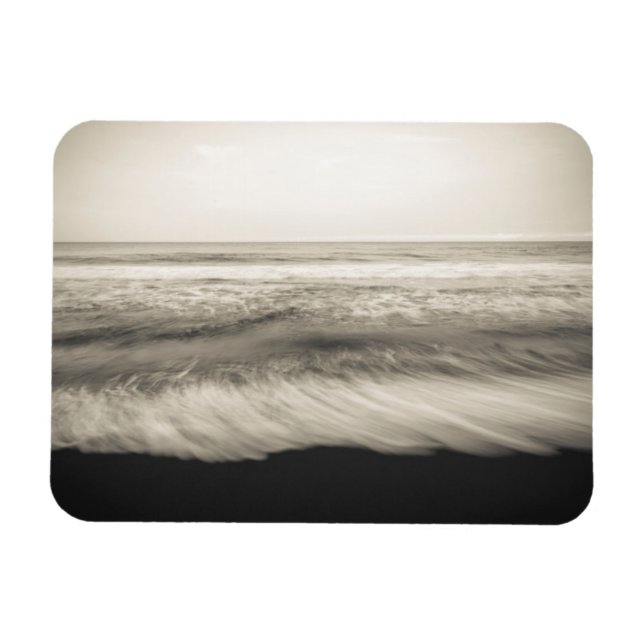 Imán Paisaje marino en B&W, Hawái (Horizontal)