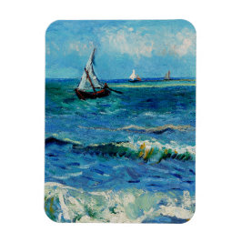 Imán Paisaje marino en Les Saintes-Maries Arte Fino