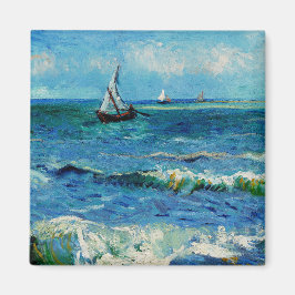 Imán Paisaje marino en Les Saintes-Maries Arte Fino