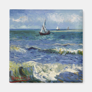 Imán Paisaje marino en Saintes Maries - Vincent van