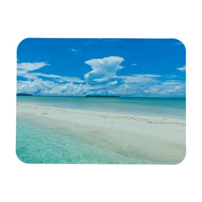 Imán Paisaje marino tropical azul, Palau (Horizontal)