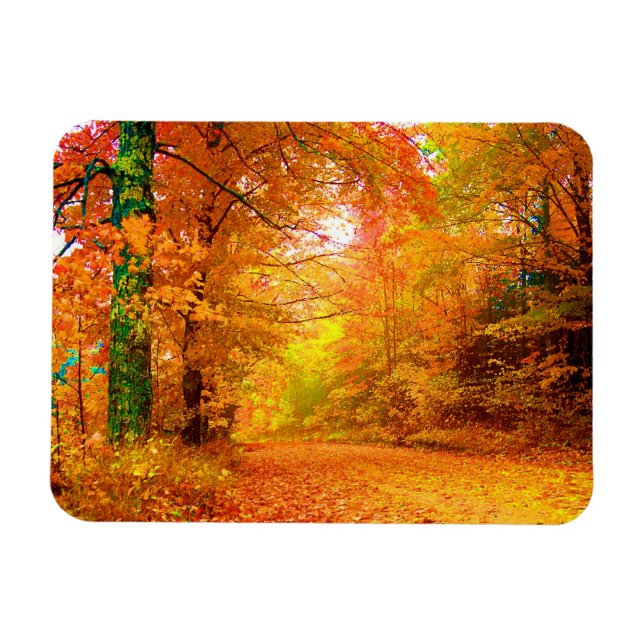 Imán Paisaje natural del otoño de Vermont (Horizontal)