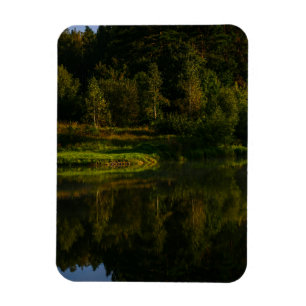 Imán Paisaje natural Lago Scenery Árboles del Canal