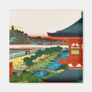 Imán Paisaje paisajístico oriental japonés de Guay