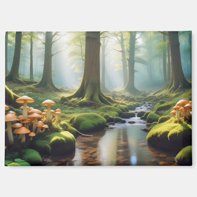 Imán Paisaje Panorámico Bosque Natural del Río Panorámi (Anverso)