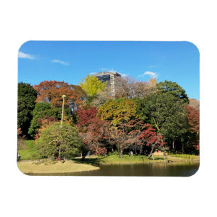 Imán Paisaje panorámico con color de otoño