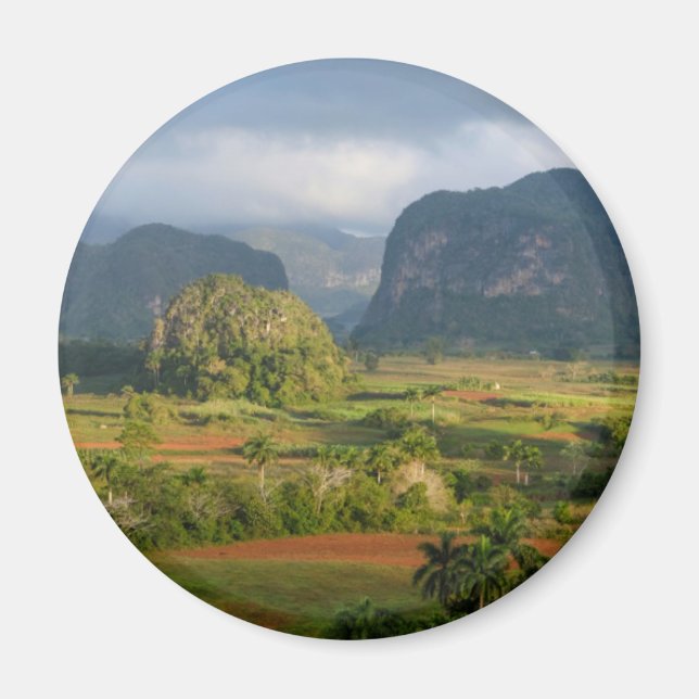 Imán Paisaje panorámico del valle, Cuba (Frente)