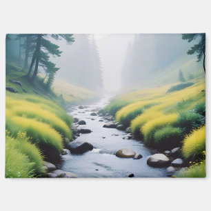 Imán Paisaje Panorámico Naturaleza del río Forestal Tra