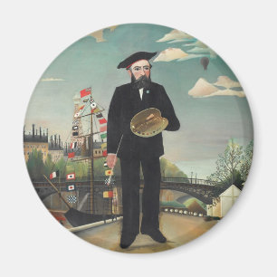 Imán Paisaje Retrato Mío 1890, Henri Rousseau