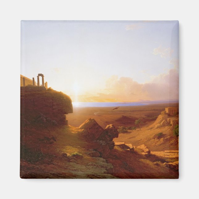 Imán Paisaje romántico, 1860 (Frente)