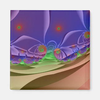 Imán Paisaje Roswelliano | Arte fractal arcoiris