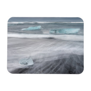 Imán Paisaje seco con hielo