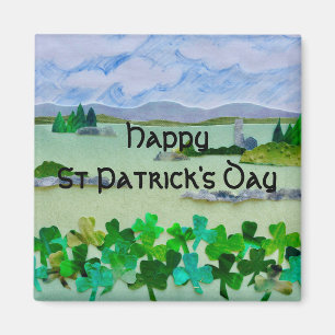 Imán Paisaje Shamrock en el Día de San Patricio