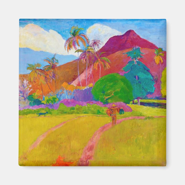 Imán Paisaje tahitiano, Gauguin (Frente)