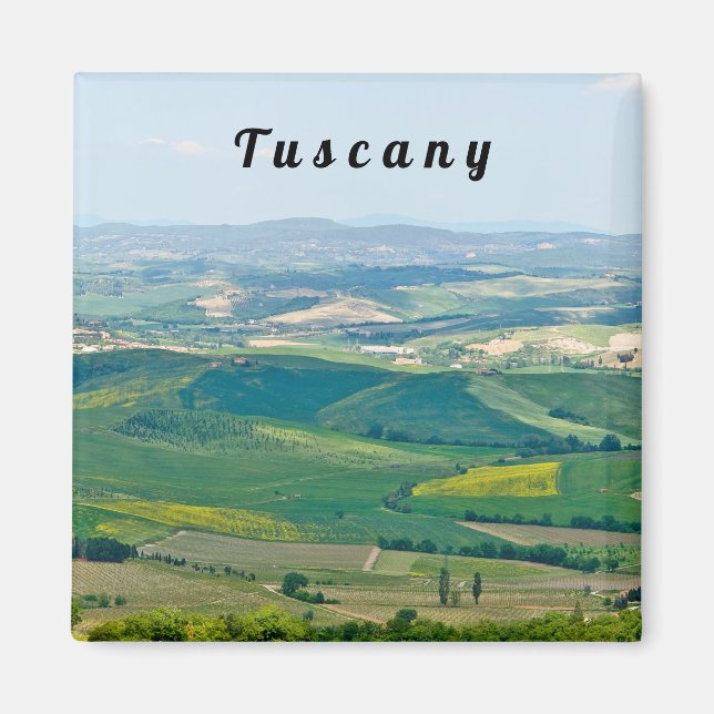 Imán Paisaje típico de la Toscana (Frente)