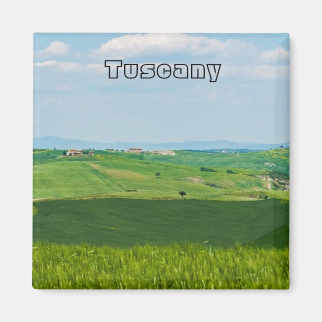 Imán Paisaje típico de la Toscana (Frente)