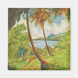 Imán Paisaje tropical en Martinica (Charles Laval)