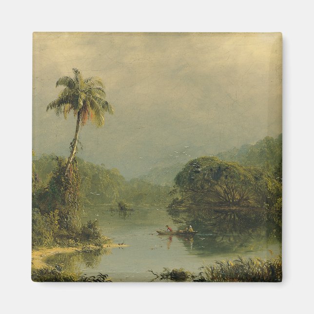 Imán Paisaje tropical Iglesia de Frederic Edwin (Frente)