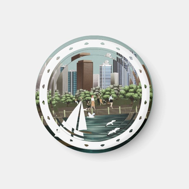 Imán Paisaje urbano (Frente)
