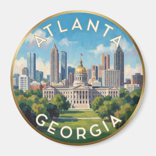 Imán Paisaje urbano de Atlanta Georgia Viajes