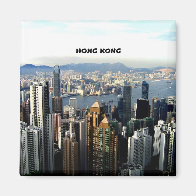 Imán Paisaje urbano de Hong Kong (Frente)