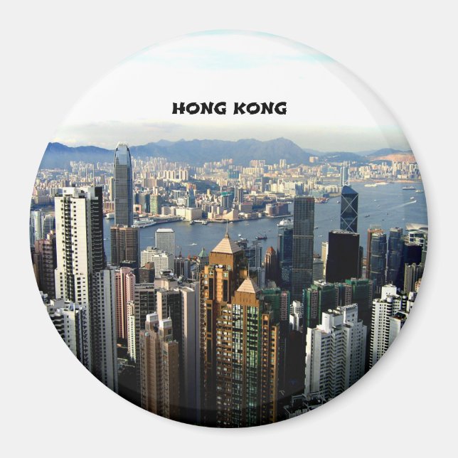 Imán Paisaje urbano de Hong Kong (Frente)