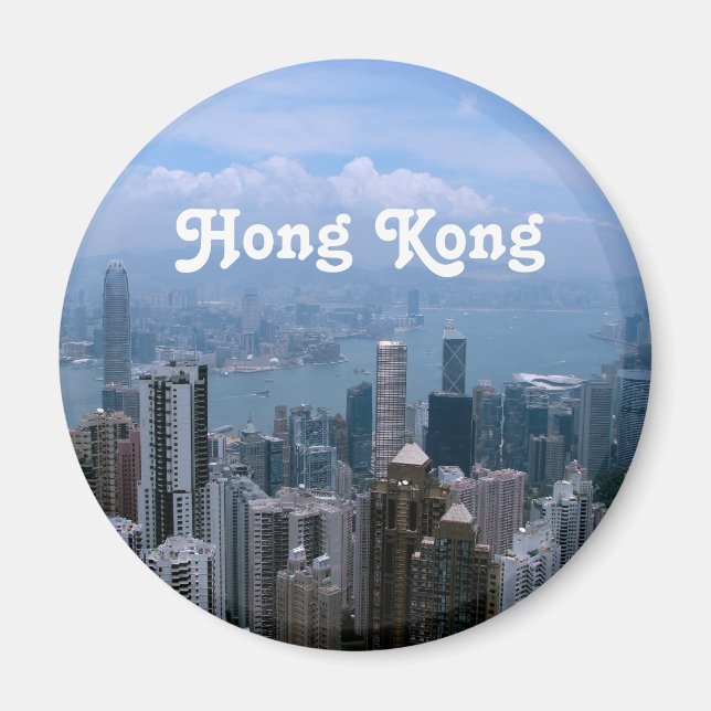 Imán Paisaje urbano de Hong Kong (Frente)