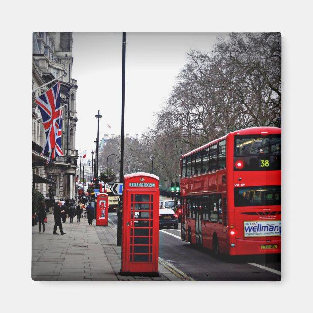 Imán Paisaje urbano de Londres (Frente)