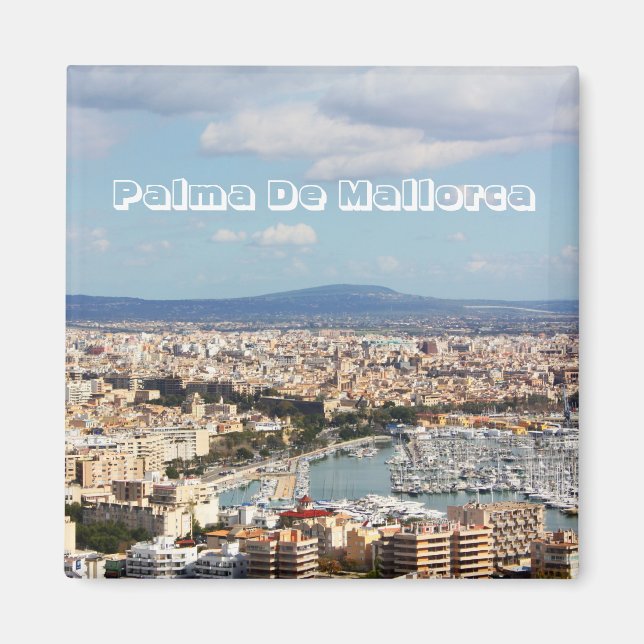 Imán Paisaje urbano de Mallorca (Frente)