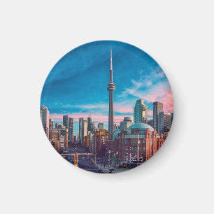 Imán Paisaje urbano del centro de Toronto, centro de To