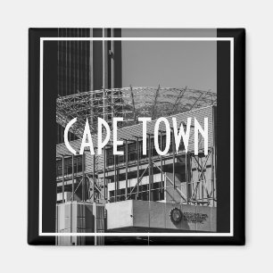 Imán Paisaje urbano monocromo de Ciudad del Cabo Estilo