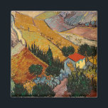 Imán Paisaje Van Gogh con Casa y Flores<br><div class="desc">En el diseño de este producto se ha incorporado una hermosa impresión de "Paisaje con Casa y Payaso" y 1889 aceite sobre pintura de lona creada por Vincent van Gogh. Vincent van Gogh (1853-1890) fue un pintor holandés post-impresionista que en poco más de una década creó aproximadamente 2, 100 pinturas...</div>