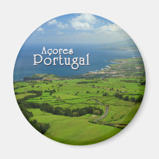 Imán Paisaje verde de Sao Miguel