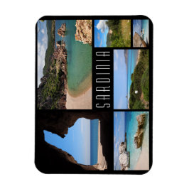 Imán Paisajes de Cerdeña collage de fotos de viaje