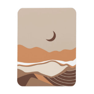 Imán Paisajes de ilustracion