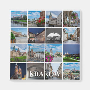 Imán Paisajes del casco antiguo de Cracovia, Polonia