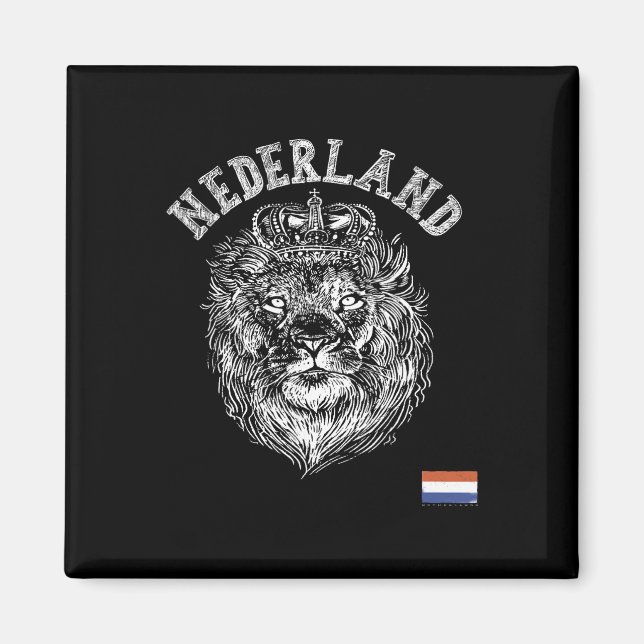 Imán Países Bajos Reto Holanda León Holanda Hombres hol (Frente)