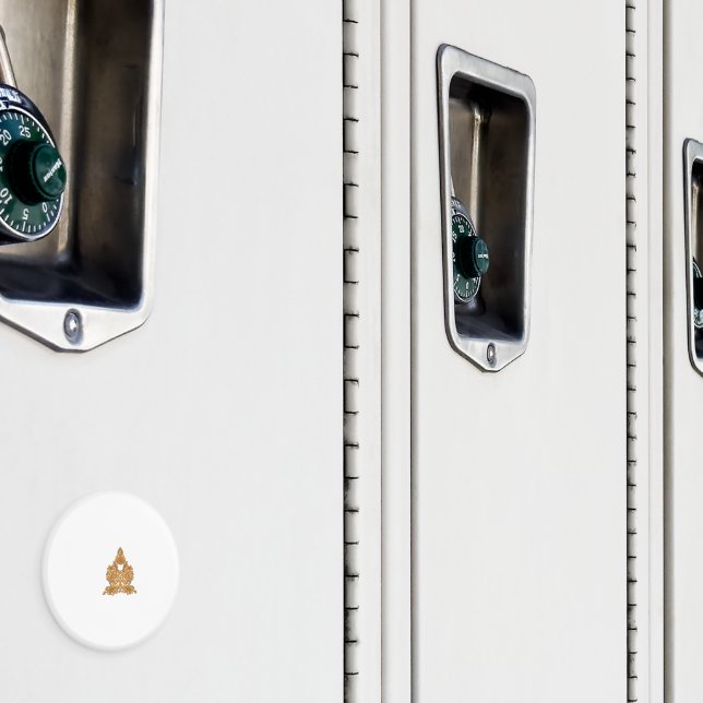 Imán Paisley Floral Art ・ Naranja Boho Decoración (In situ (casillero))