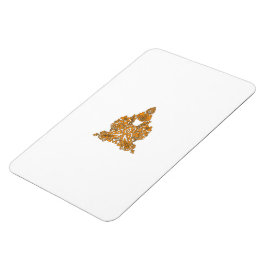 Imán Paisley Floral Art ・ Naranja Boho Decoración