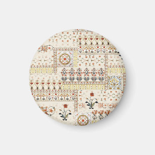 Imán Paisley floral mogol: Elegancia digital étnica.