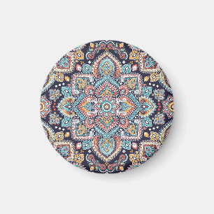 Imán Paisley indio: Patrón de Mandala étnica
