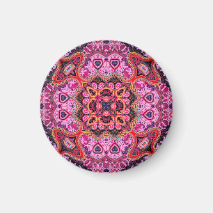 Imán Paisley multicolor, diseño de impresión de bufanda