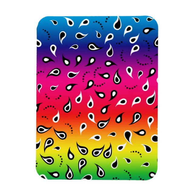 Imán Paisley Rainbow (Vertical)