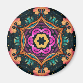 Imán Paisley Rosa Floral Flowe 6a4