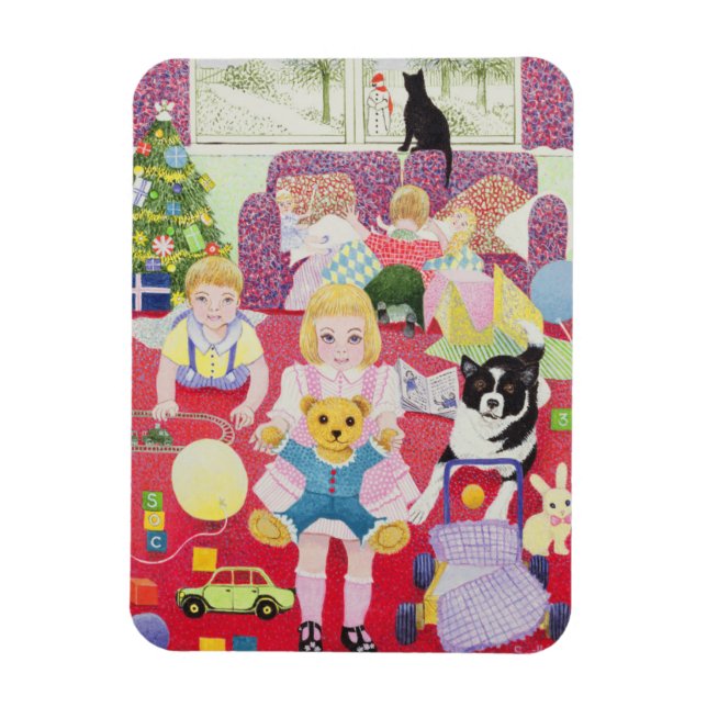 Imán Pajamas Navidades de Teddy (Vertical)