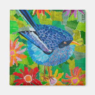 Imán Pájaro azul