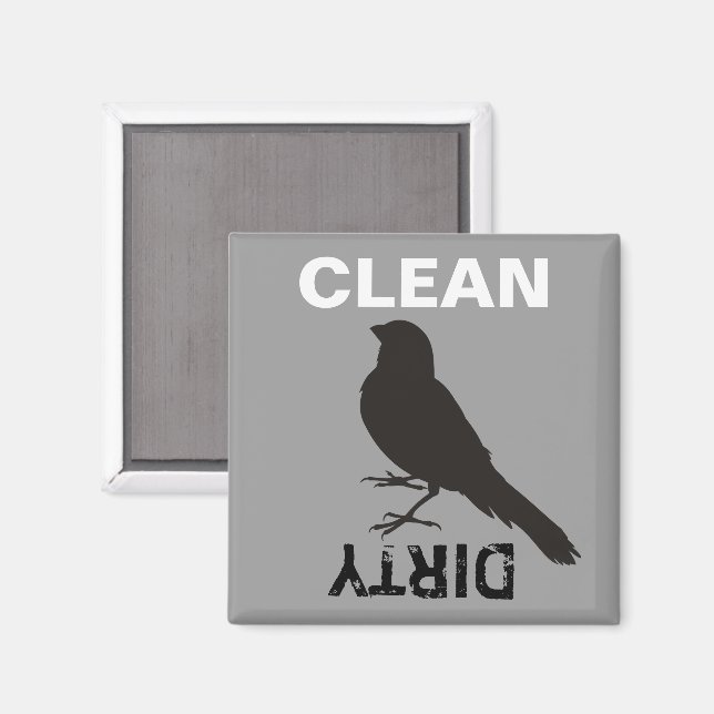 Imán Pájaro canario permanente (Anverso/Reverso)