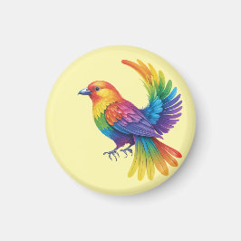 Imán Pájaro colorido