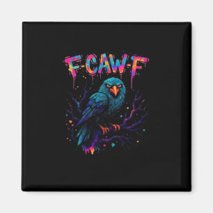 Imán Pájaro Cuervo Gracioso Pájaro Cuervo Bromista Dich